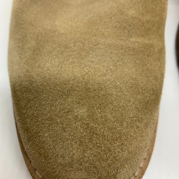 Johnston & Murphy Tan Leather Sheepskin Suede Oxford Shoes 25-2262 Men 10M